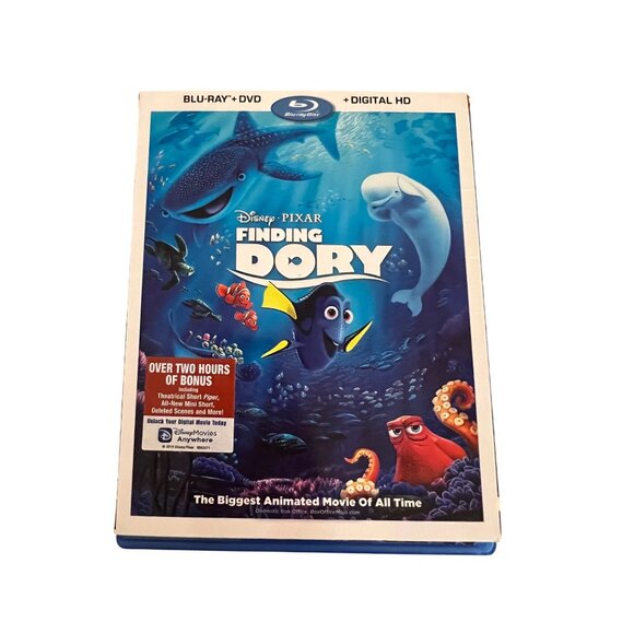 Disney Pixar Finding Dory Blu-Ray + DVD + Digital HD Combo Pack - Picture 1 of 4
